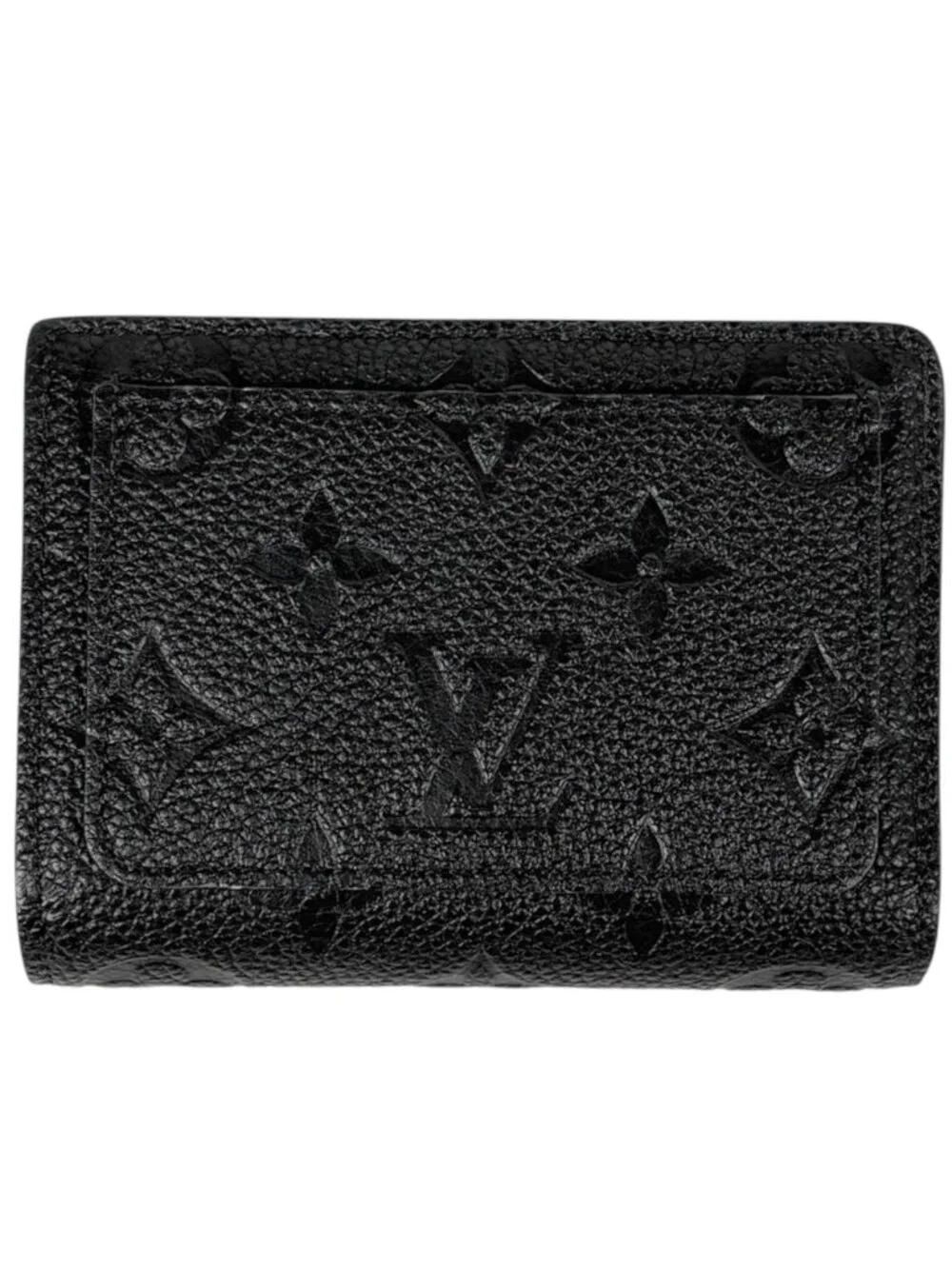 Louis Vuitton Portefeuille Clair Bifold Wallet Monogram Empreinte Noir
